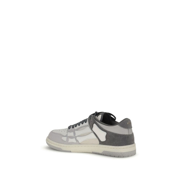 Graue Kalbshaut Bos Taurus Low-Top Sneaker