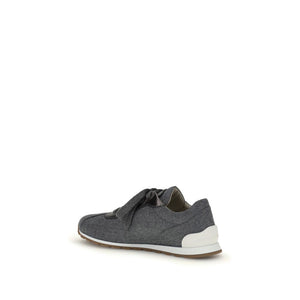 Graue Woll-Fleece-Sneaker
