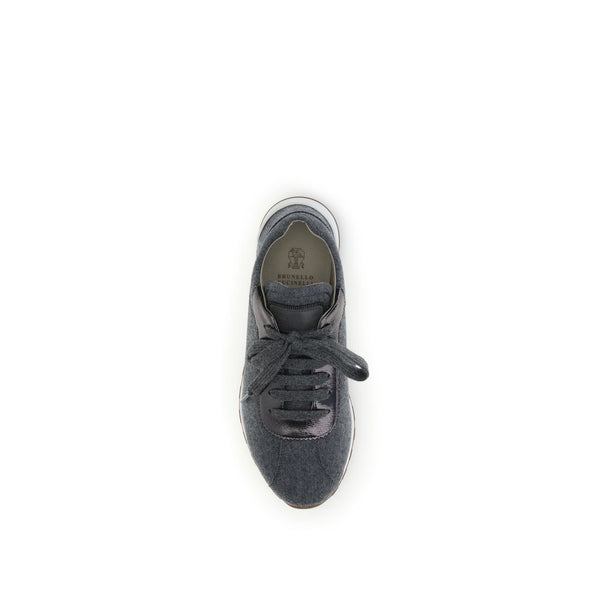 Graue Woll-Fleece-Sneaker