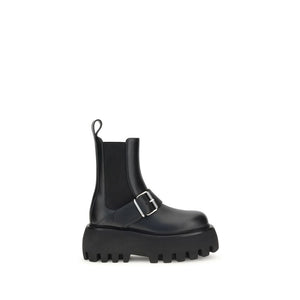 Schwarze Kalbshaut Bos Taurus Stiefeletten