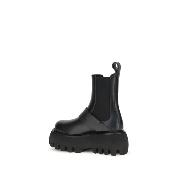 Schwarze Kalbshaut Bos Taurus Stiefeletten
