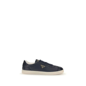 Dunkelblaue Kalbshaut Bos Taurus Sneakers mit niedrigem Schaft