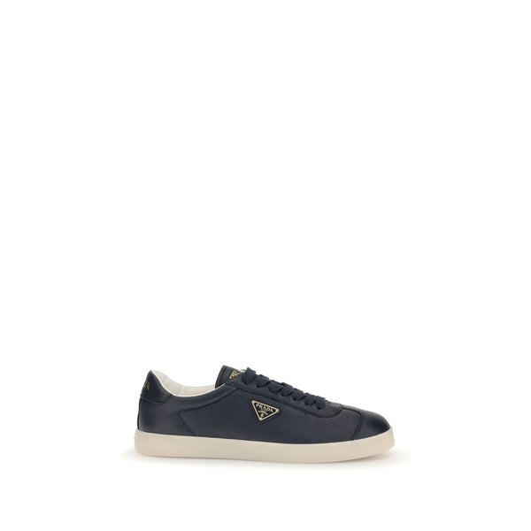 Dunkelblaue Kalbshaut Bos Taurus Sneakers mit niedrigem Schaft
