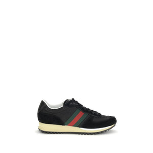 Schwarze Polyamid-Sportschuhe
