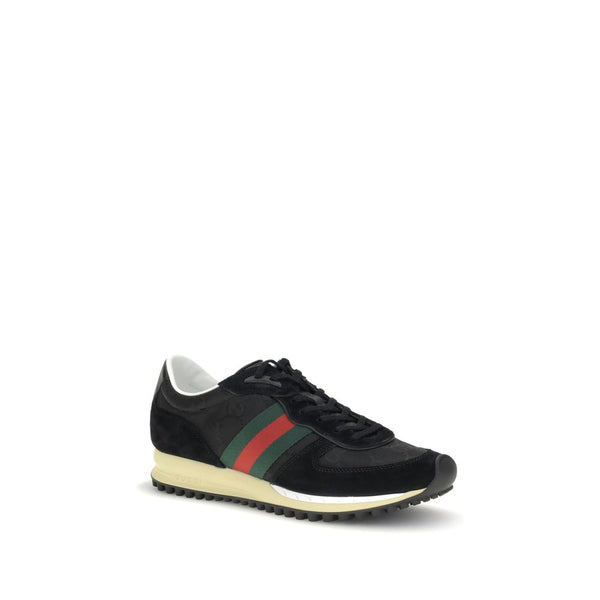 Schwarze Polyamid-Sportschuhe