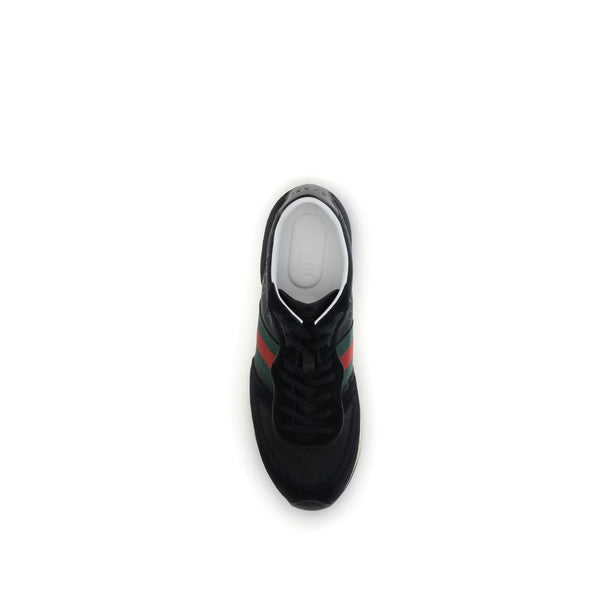 Schwarze Polyamid-Sportschuhe