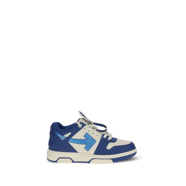 Dicke Sneakers aus blauem Leder