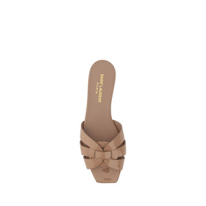 Flache Sandalen aus Kalbshaut Bos Taurus in Mehrfarben