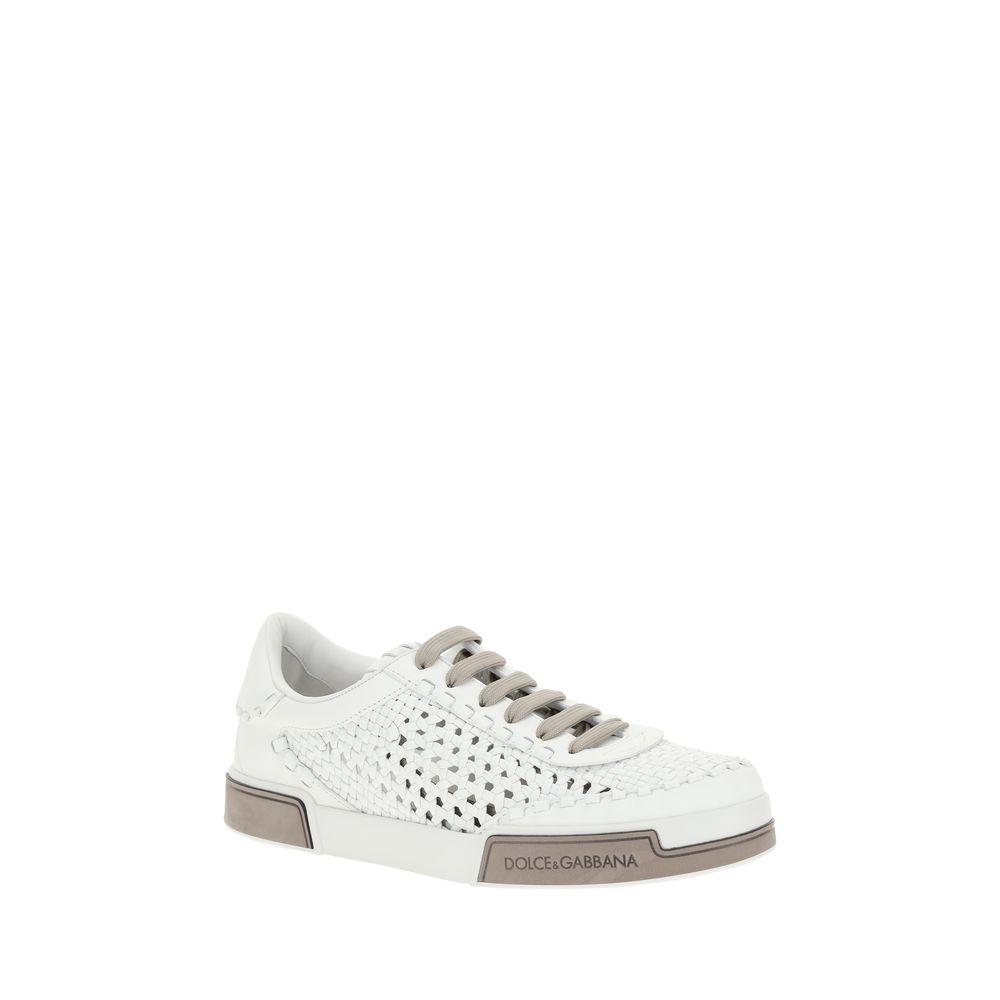 Weiße Ovis Aries Aries Sneakers aus Lammleder