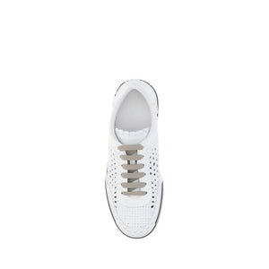 Weiße Ovis Aries Aries Sneakers aus Lammleder