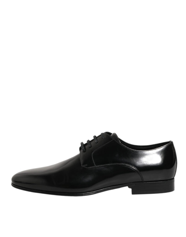 Schwarzes Kalbsleder Derby Herren Anzugschuhe