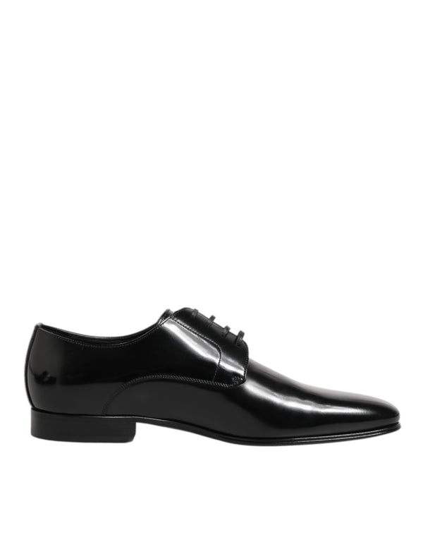 Schwarzes Kalbsleder Derby Herren Anzugschuhe