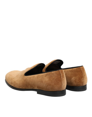 Braun Wildleder Slip On Männer Loafers Formale Schuhe