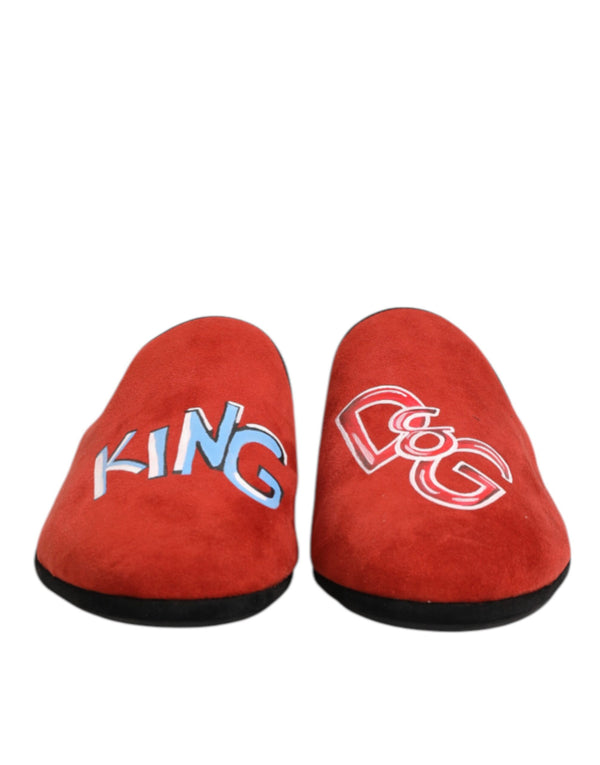 Rote Wildleder DG King Männer Hausschuhe Schuhe