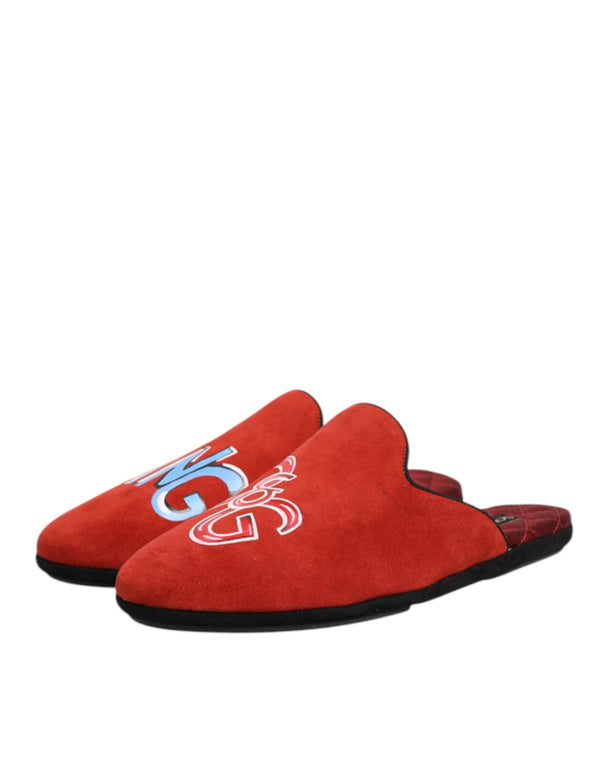 Rote Wildleder DG King Männer Hausschuhe Schuhe