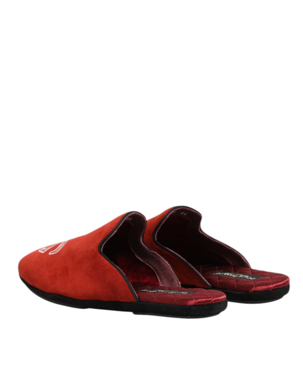 Rote Wildleder DG King Männer Hausschuhe Schuhe