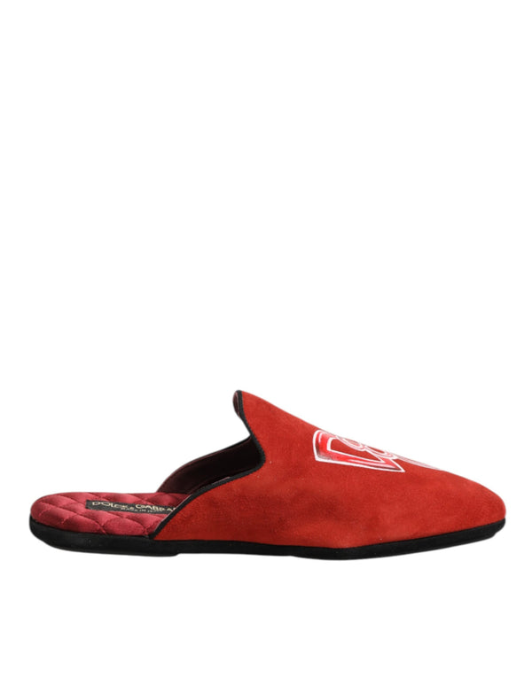 Rote Wildleder DG King Männer Hausschuhe Schuhe