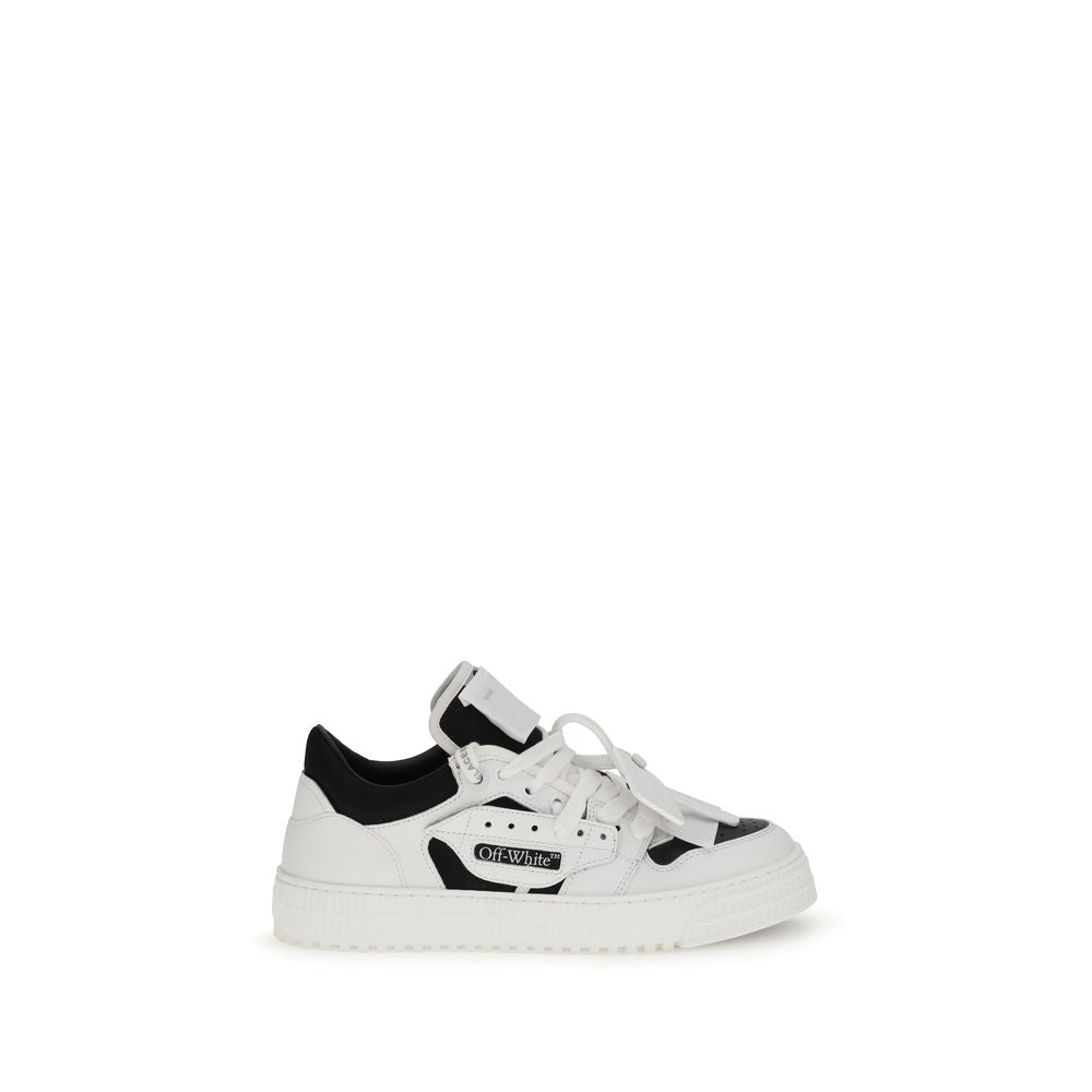 Weiße Leder-Sneaker Low Top