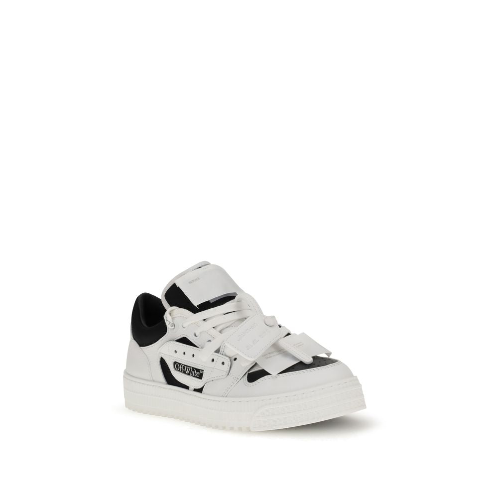 Weiße Leder-Sneaker Low Top