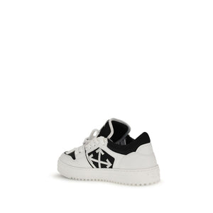 Weiße Leder-Sneaker Low Top