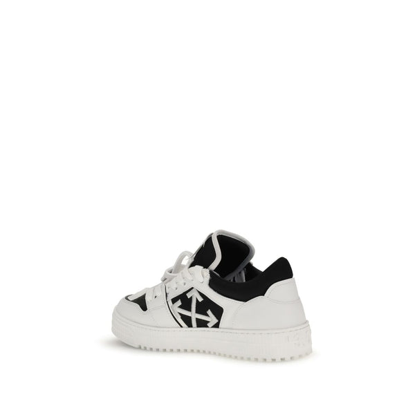 Weiße Leder-Sneaker Low Top