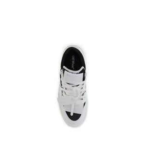Weiße Leder-Sneaker Low Top