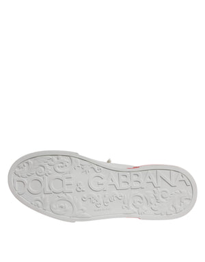 Weiß Rot Portofino Low Top Männer Turnschuhe Schuhe