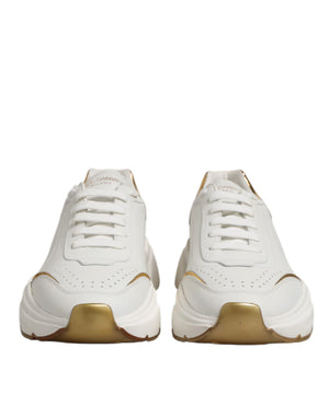Weiß Gold Daymaster Low Top Turnschuhe Schuhe