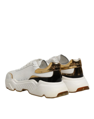 Weiß Gold Daymaster Low Top Turnschuhe Schuhe