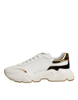 Weiß Gold Daymaster Low Top Turnschuhe Schuhe