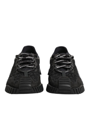 Schwarz Logo Lace Low Top NS1 Sneaker Schuhe