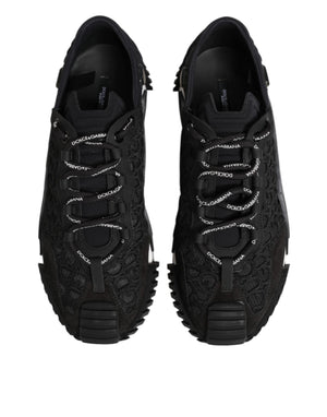 Schwarz Logo Lace Low Top NS1 Sneaker Schuhe