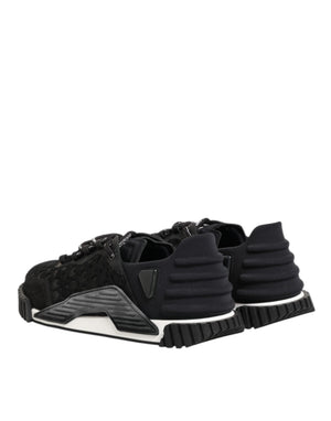 Schwarz Logo Lace Low Top NS1 Sneaker Schuhe
