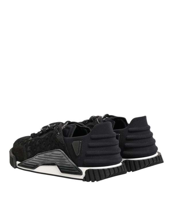 Schwarz Logo Lace Low Top NS1 Sneaker Schuhe