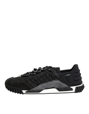 Schwarz Logo Lace Low Top NS1 Sneaker Schuhe