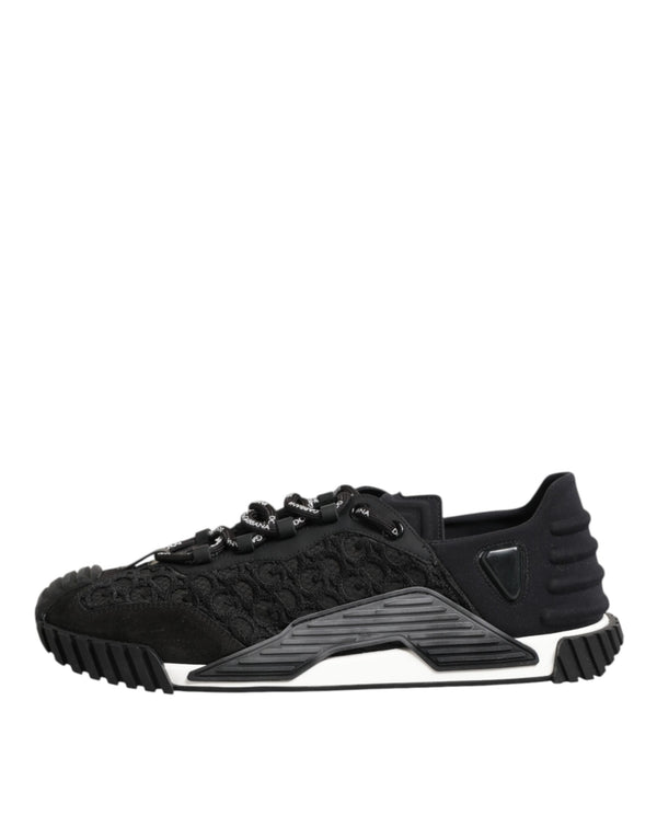 Schwarz Logo Lace Low Top NS1 Sneaker Schuhe