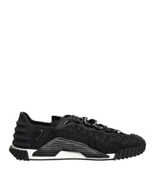 Schwarz Logo Lace Low Top NS1 Sneaker Schuhe