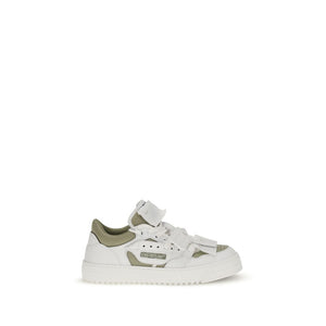 Weiße Sneakers aus Leder mit niedrigem Schaft