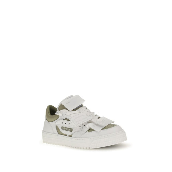 Weiße Sneakers aus Leder mit niedrigem Schaft
