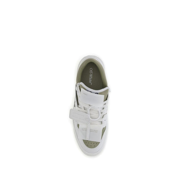 Weiße Sneakers aus Leder mit niedrigem Schaft