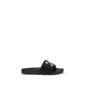 Schwarze Polyethylen-Sandalen