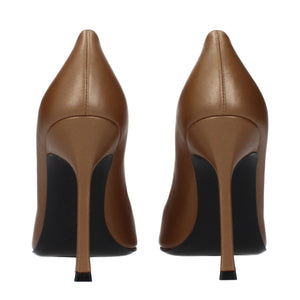 Braune Lederpumps