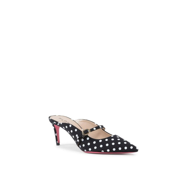 Bunte Leder-Plateau-Pumps