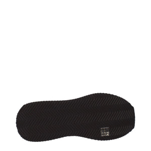 Braune Stoff-Sneaker mit niedrigem Schaft