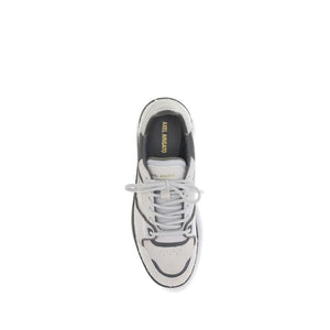 Niedrige Sneaker aus Cremefarbenem Leder