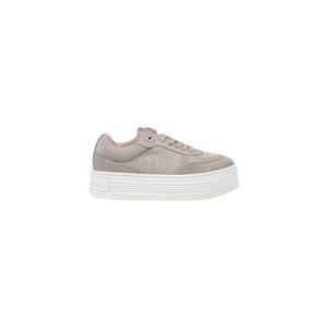 Beige Sneaker aus recycelter Baumwolle