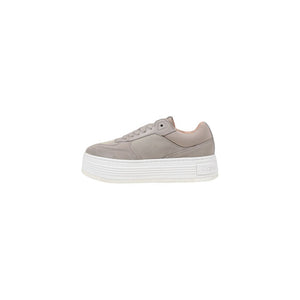 Beige Sneaker aus recycelter Baumwolle