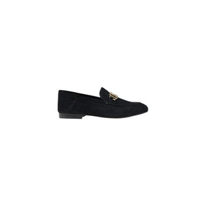 Schwarze Leder-Plateau-Pumps