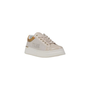 Beige Polyester Sneakers mit niedrigem Schaft
