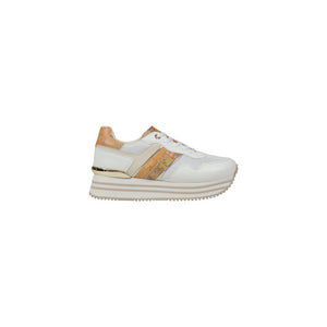Weiße Polyethylen-Plateau-Sneaker